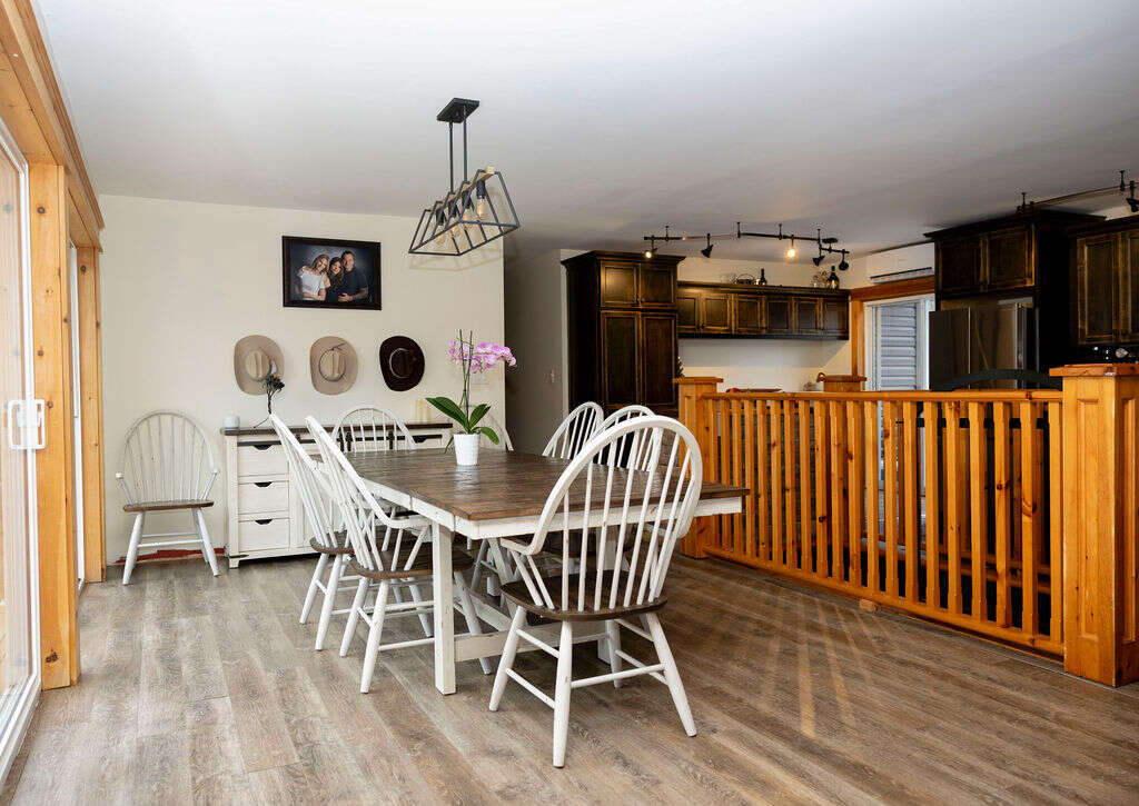 Open concept dining and kitchen