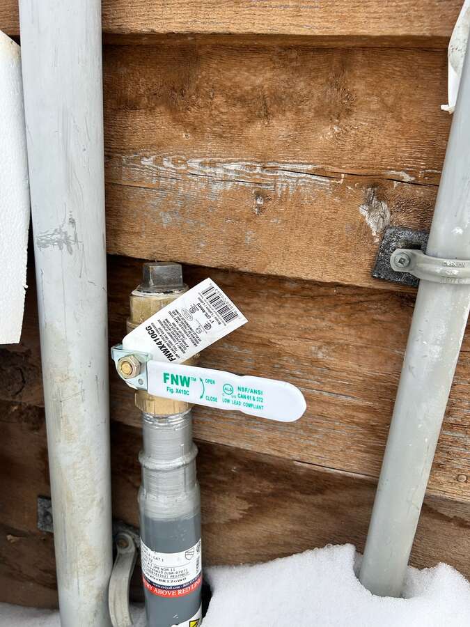 Garage Gas Line Rough in From House