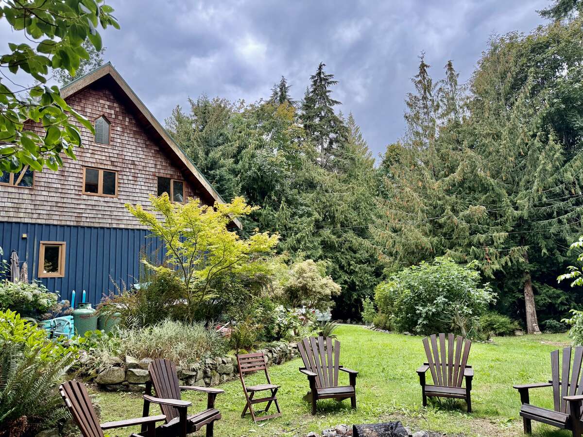 View from Fire Pit to the Side of the House.