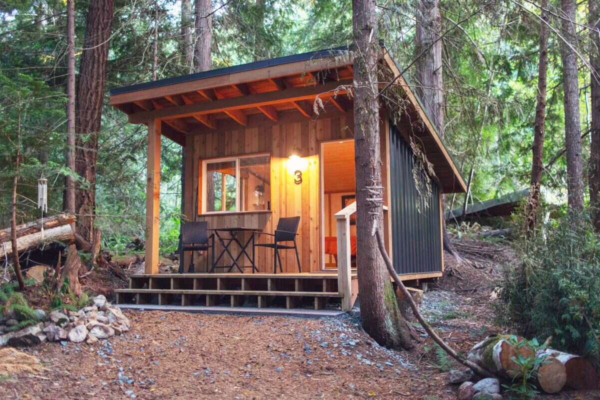 Private 4.3 Acre Forest Home with Studio & Cabins