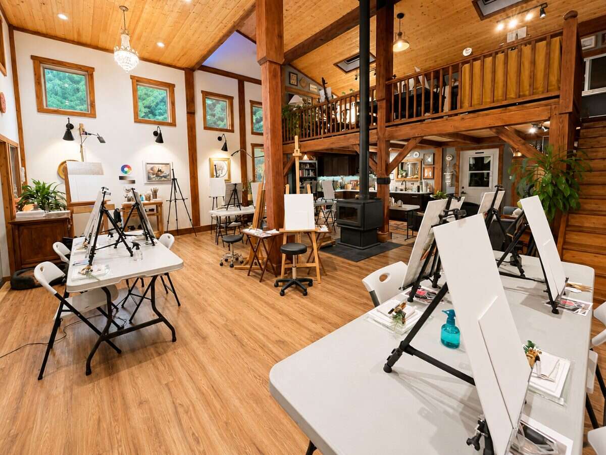 Private 4.3 Acre Forest Home with Studio & Cabins