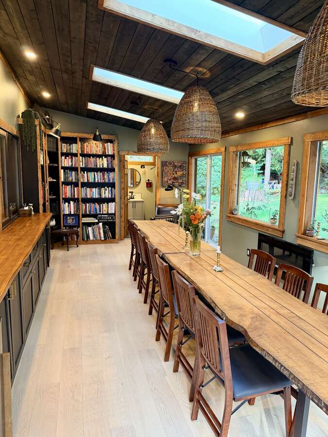 Light-Filled Dining Room with Heated Floors
