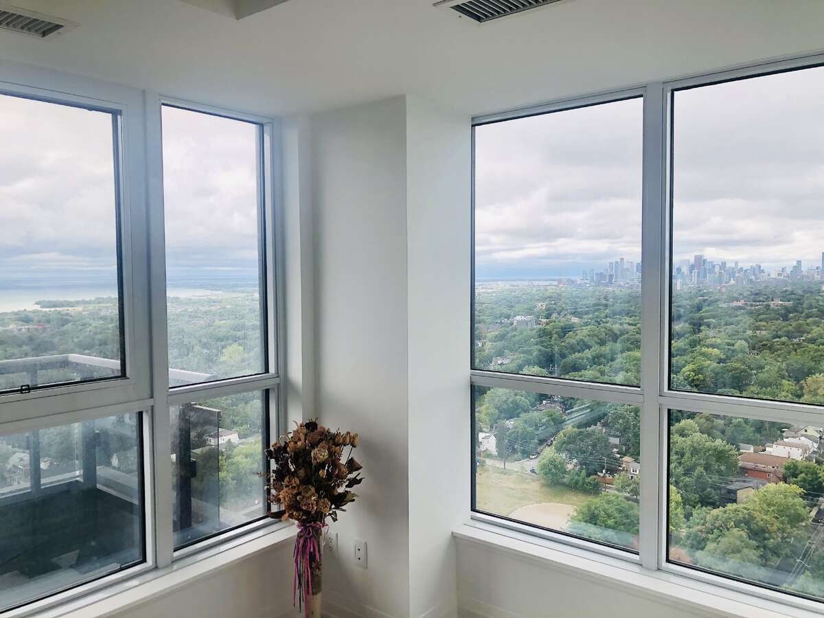Living Room with window looking South East