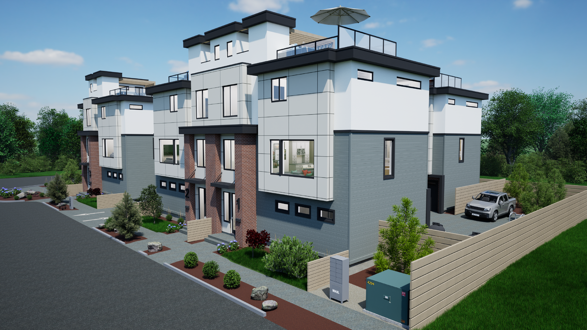 View North along Barberry