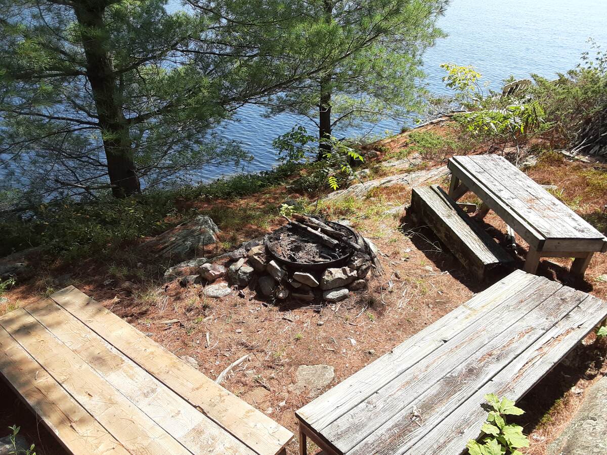 firepit by the lake