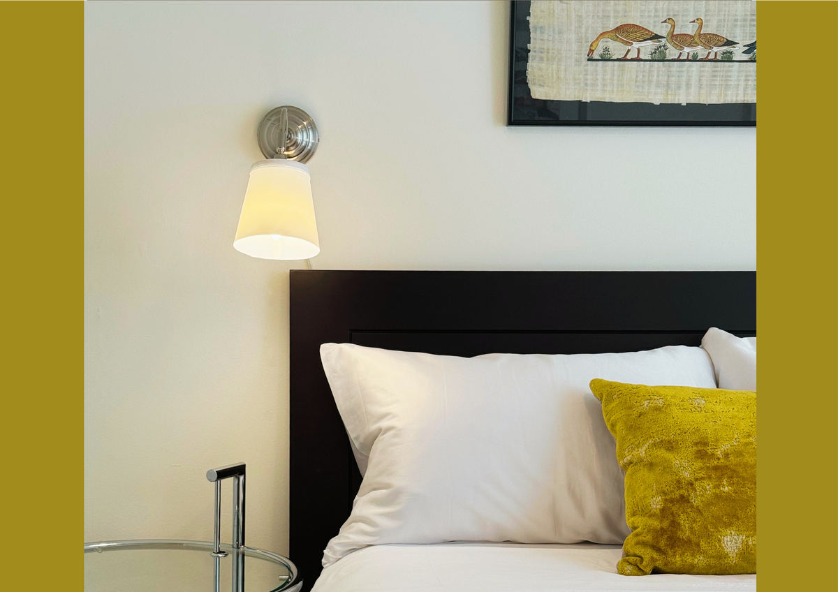 Smooth ceilings throughout suite.