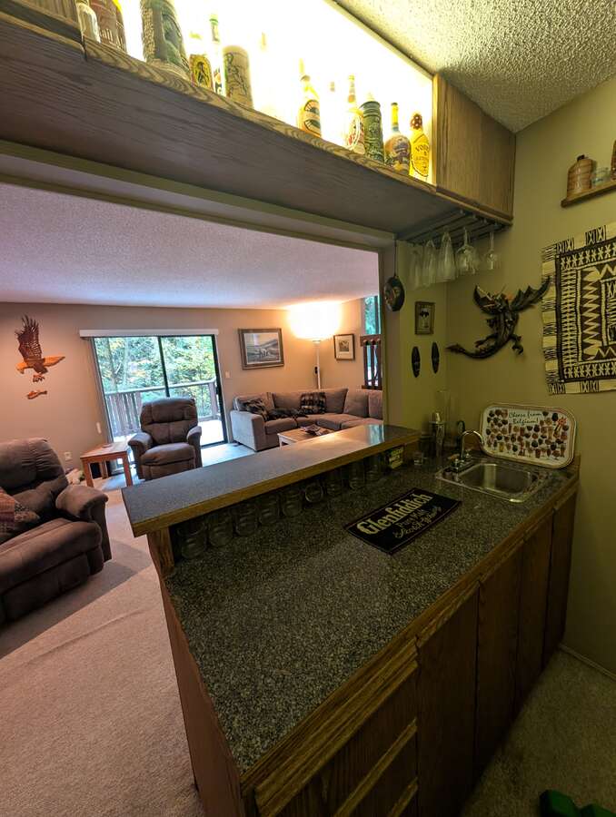 Wet Bar with small fridge