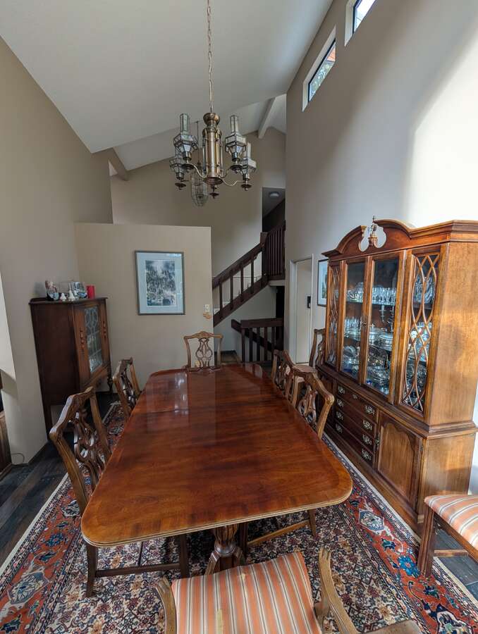 Dining and stairs to Bedrooms