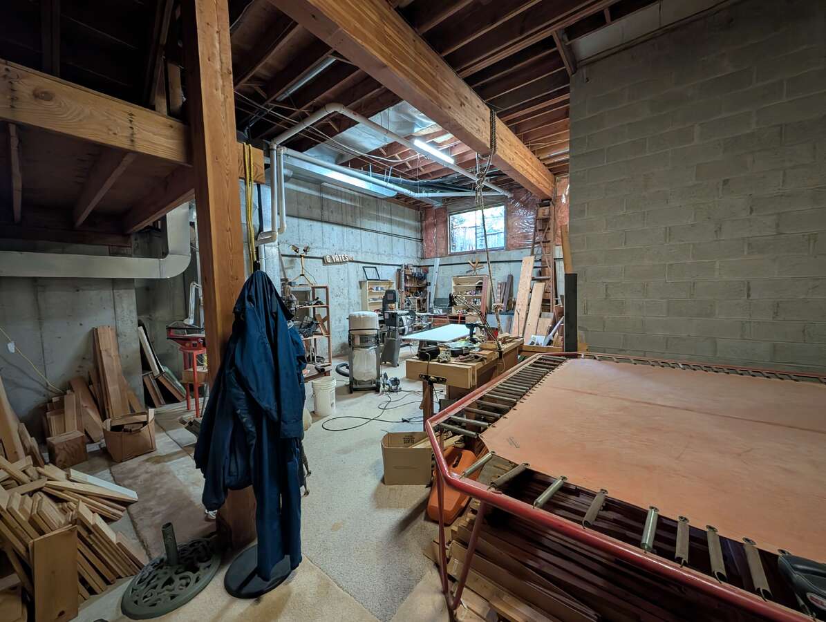 Unfinished Basement, 14 foot ceiling