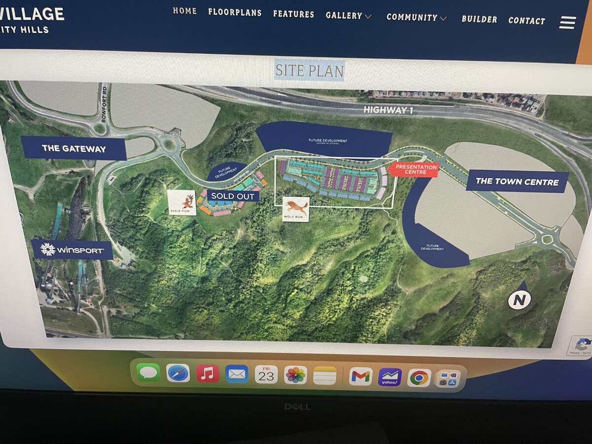 Project Lay Out next to Canada Olympic Park