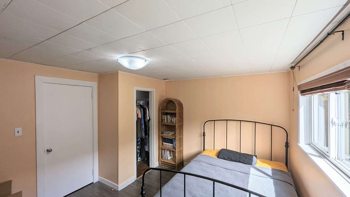 Closet space in spare room.