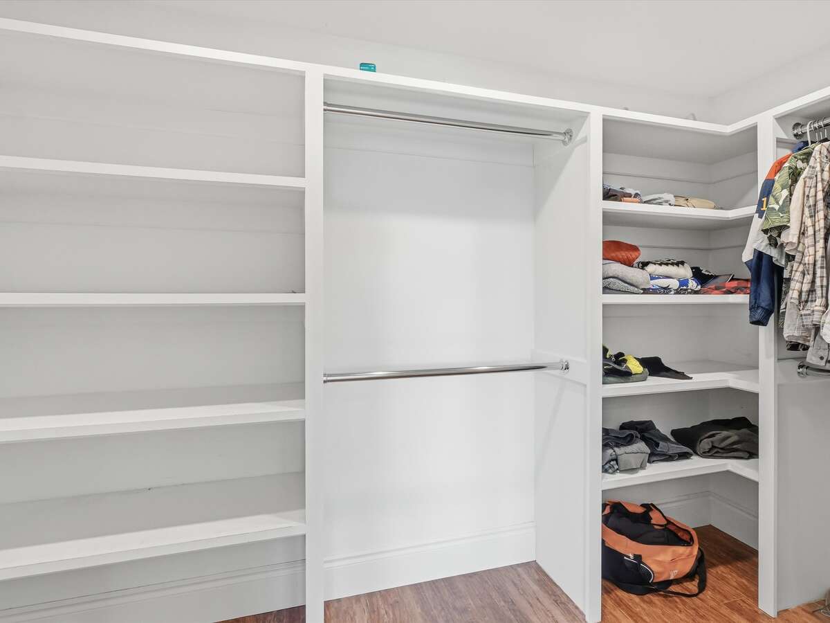 Master bedroom walk in closet
