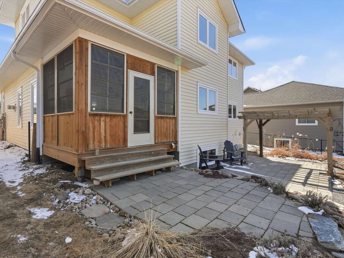 Muskoka room into back yard