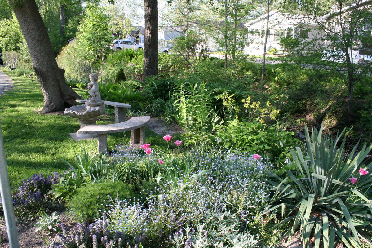 Community gardens along Four Mile Creek.