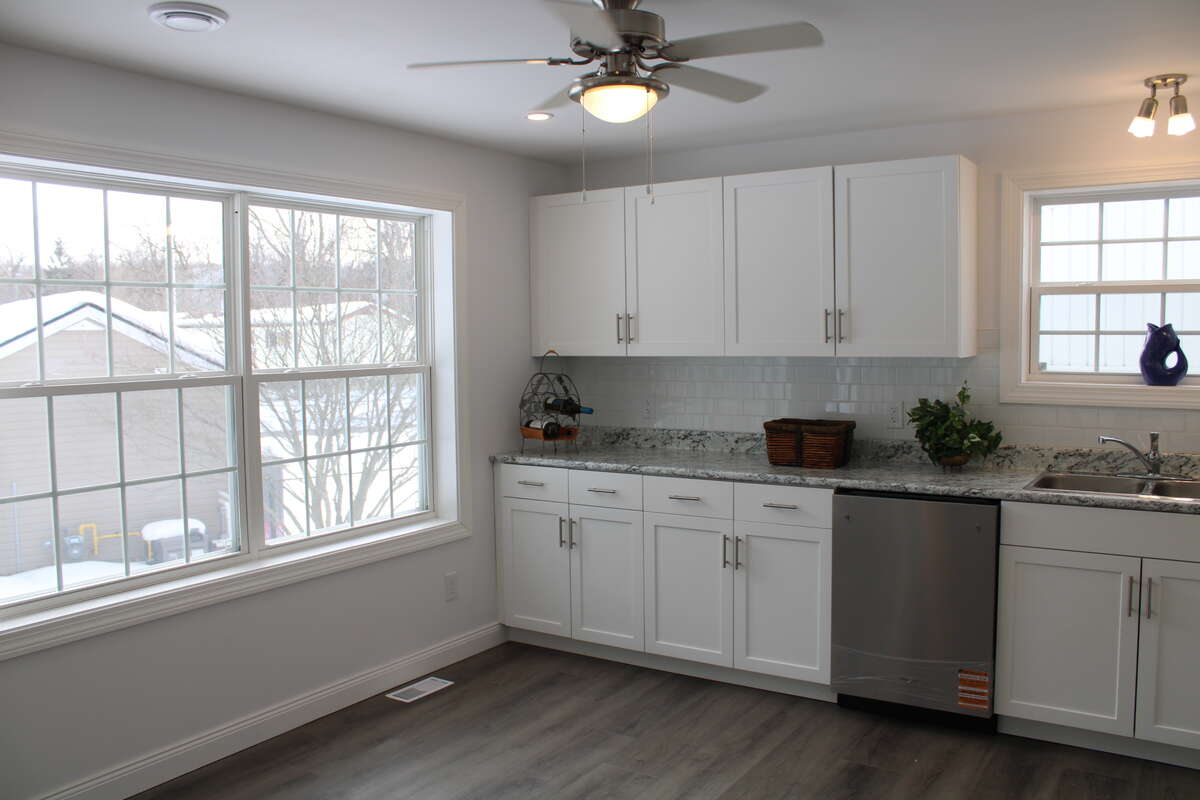 Includes a Whirlpool smooth top electric range, and French door Fridge with bottom freezer