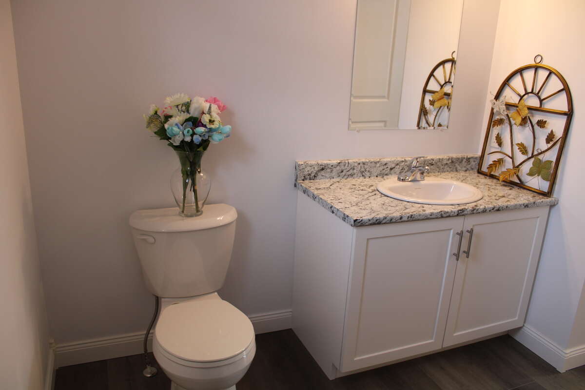 Walk in shower with a built in seat