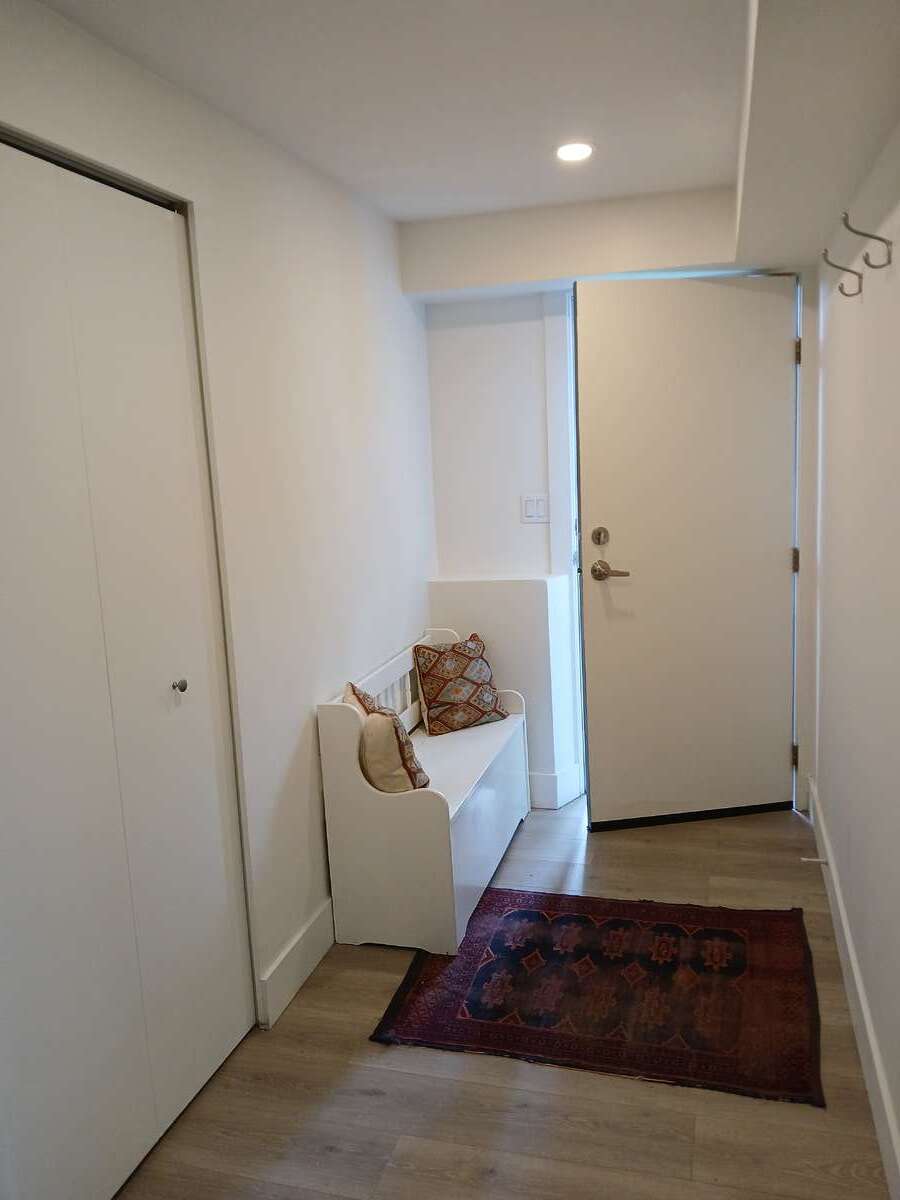 Entry hall and closet in lower suite