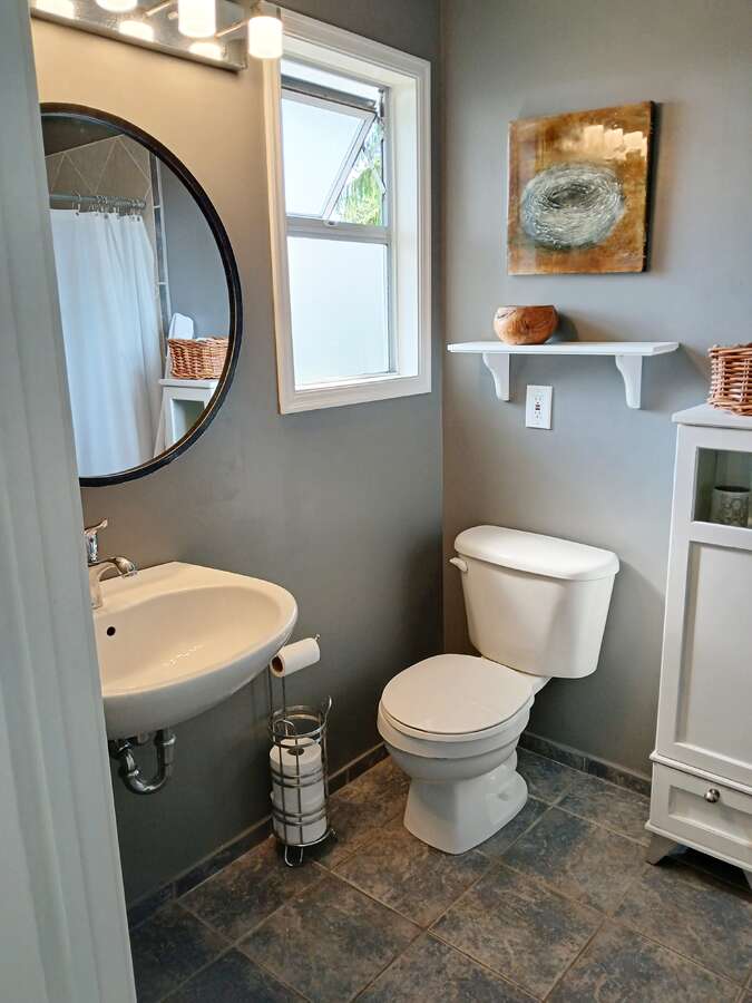 Ensuite sink and toilet
