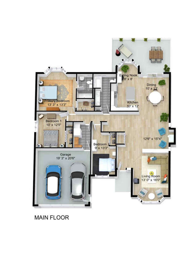 Main floor layout.