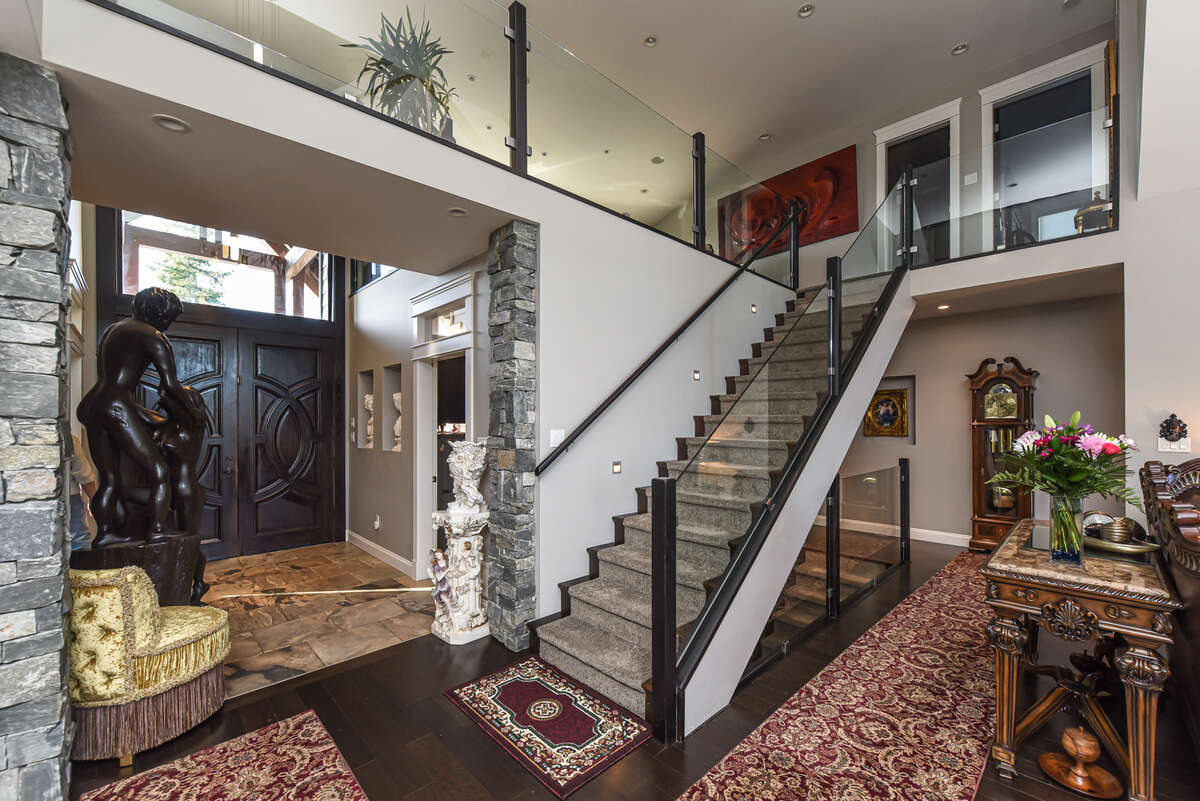 View of Front Foyer and Upper Mezzanine Level