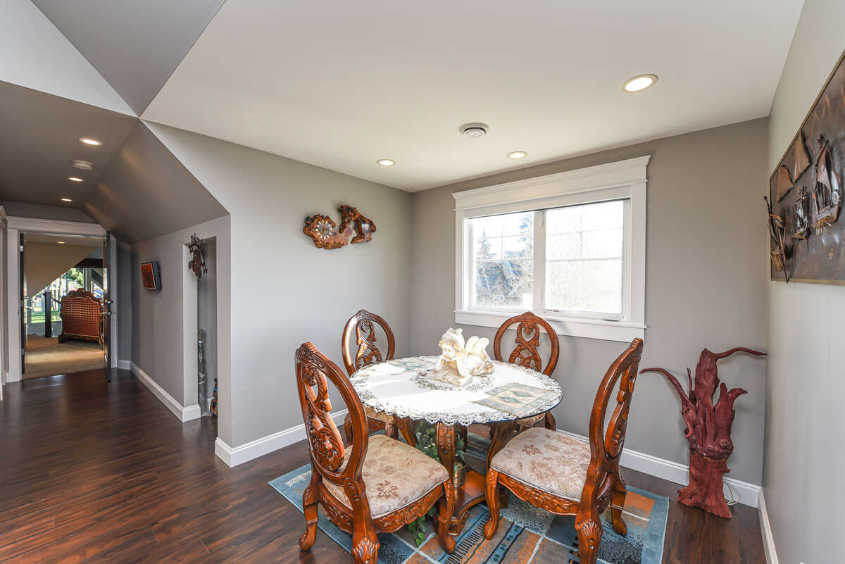 Nanny Suite Dining Room View to Double Lockoff Doors into Main House