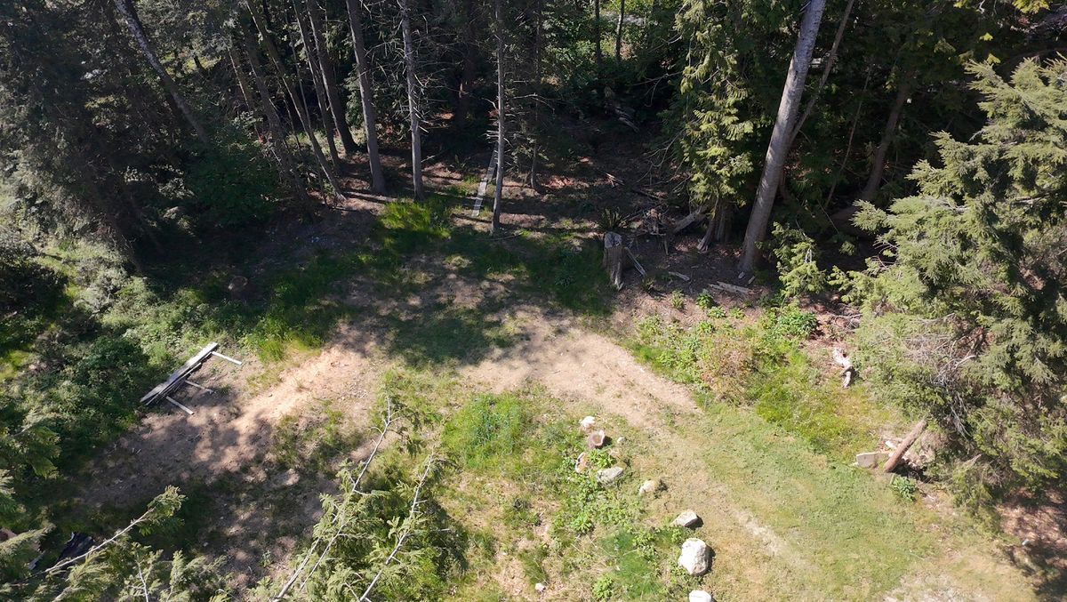 Level, sun-filled clearing—ideal for your future home or duplex