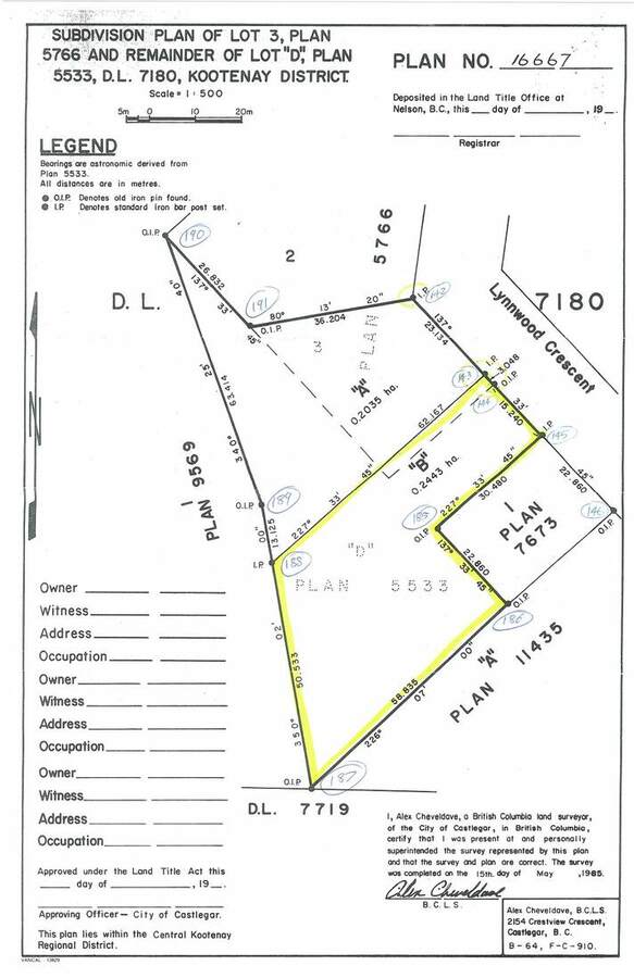 Vacant Land For Sale in Castlegar, BC