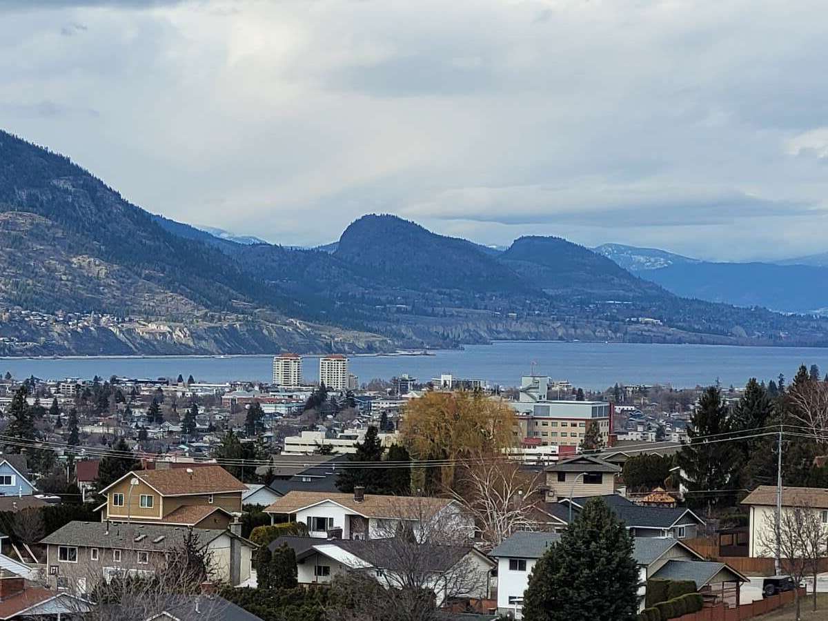 Closeup view from lot looking North to Okanagan Lake