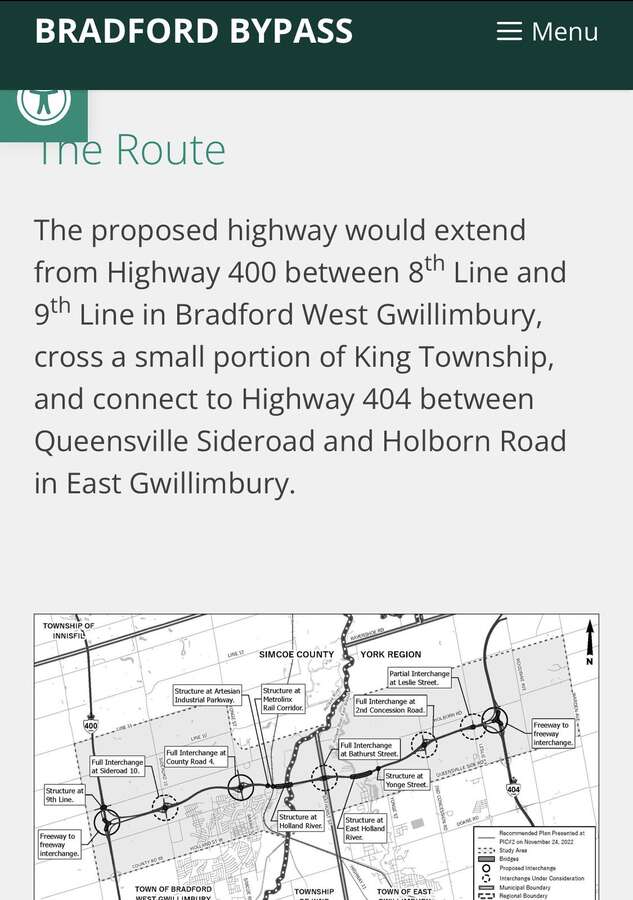 Detail of the future highway