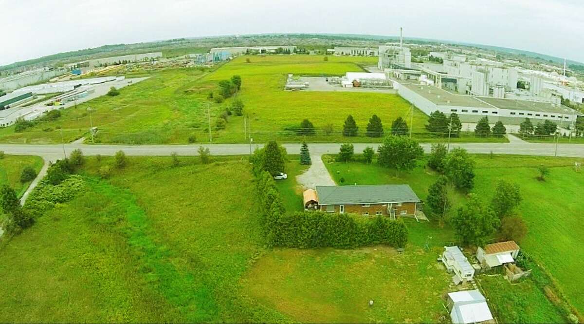 Next to Walmart super center and industrial area