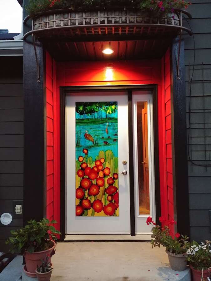 The entry to the home.