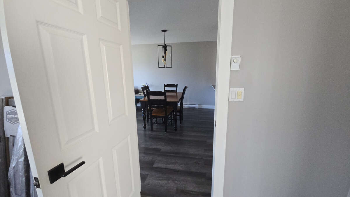 Walk from Bed to Living & Dining Space