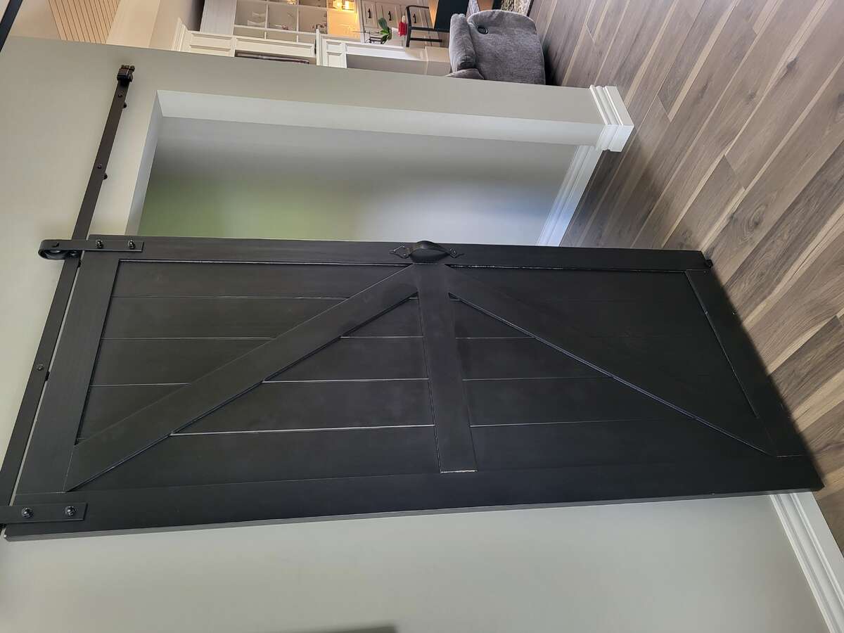 Sliding door going to left side of house
