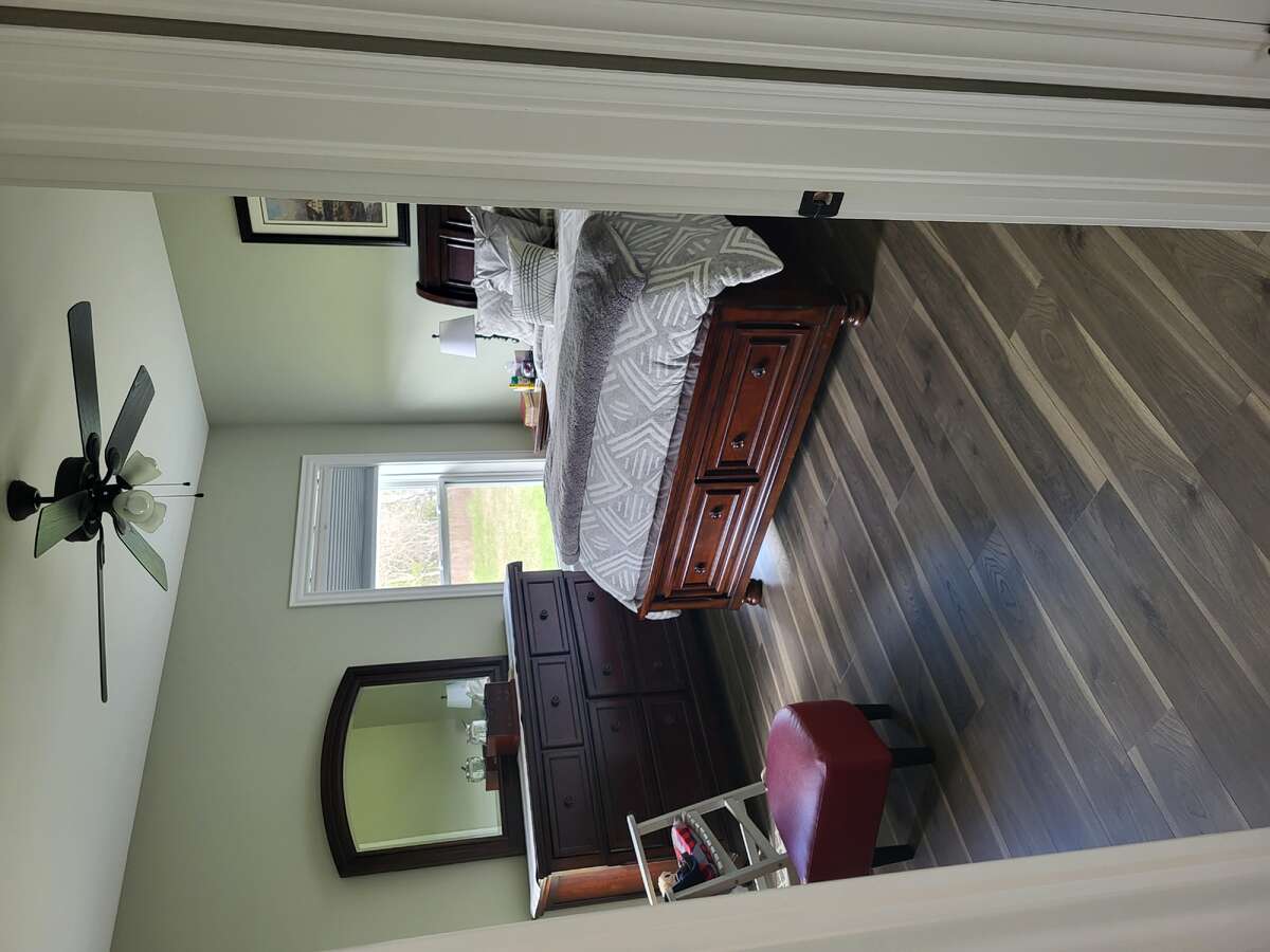 Master bedroom, back of house