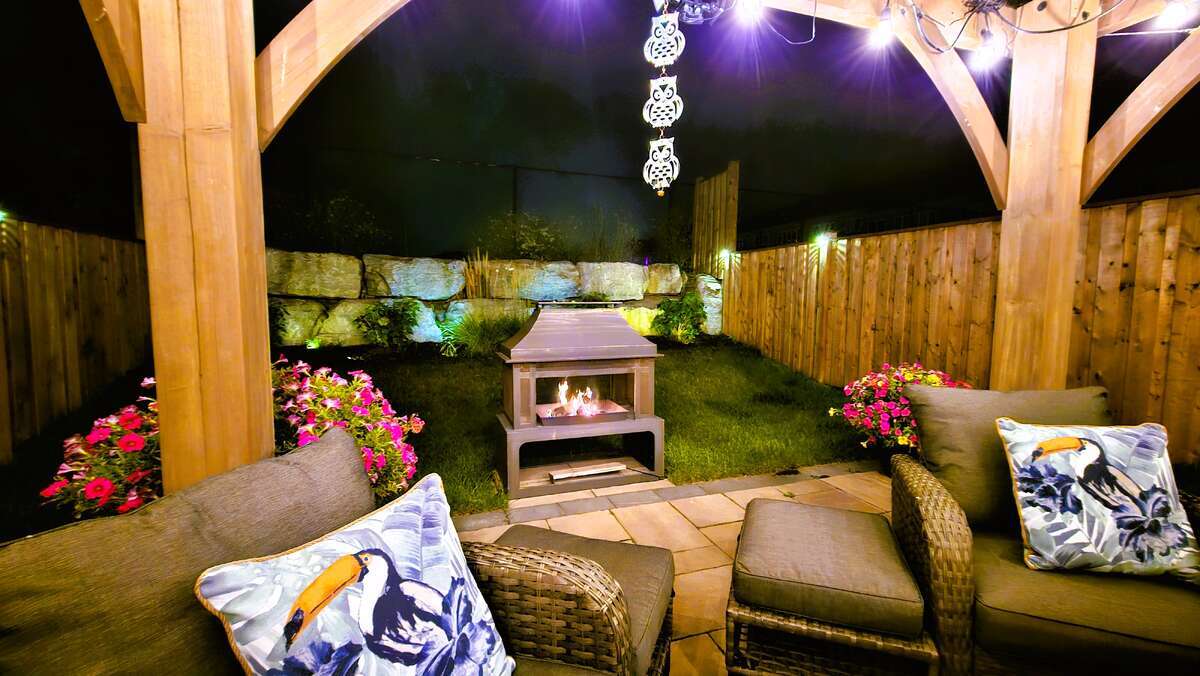 Backyard at Night