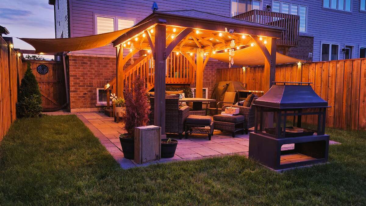 Backyard at Night