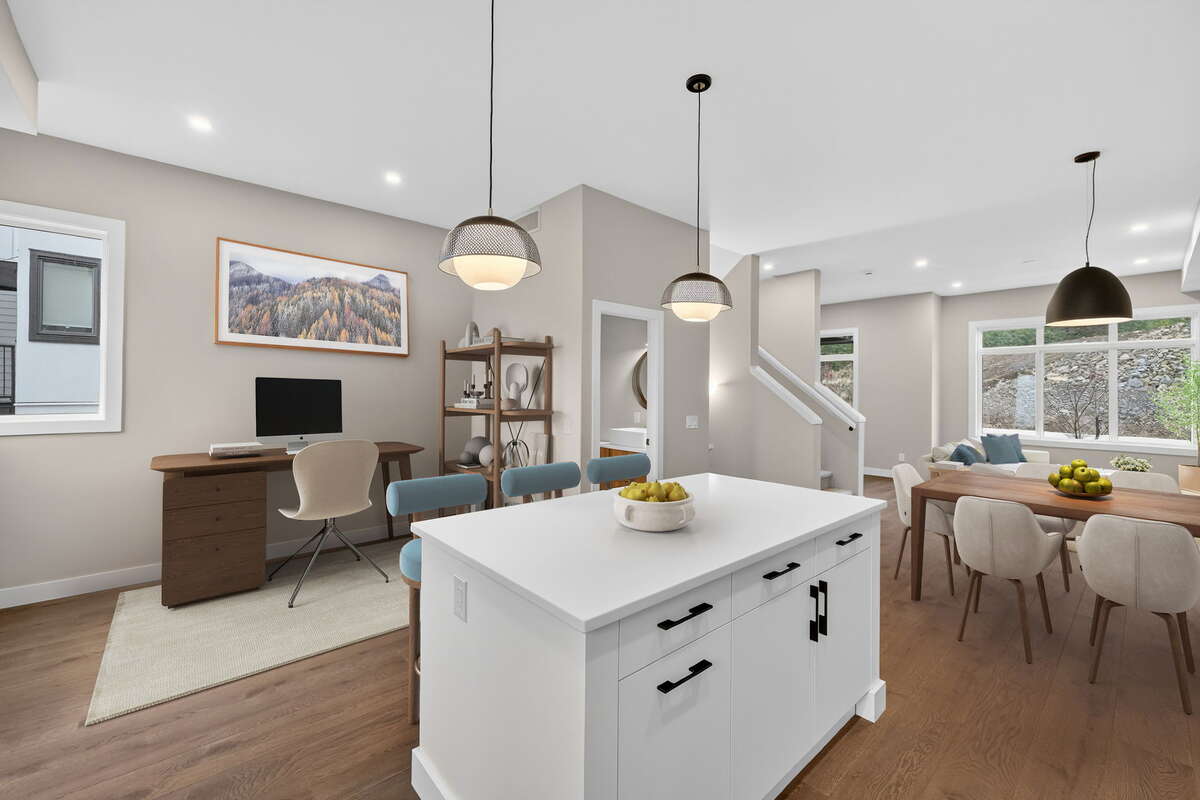 Virtually Staged Kitchen + Flex