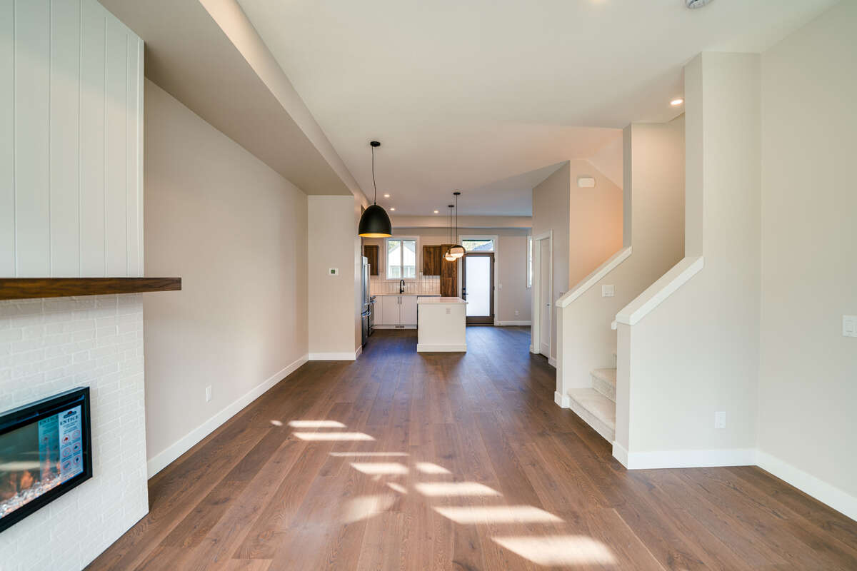 Kitchen + Living + Dining
