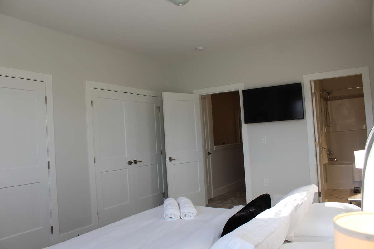 Master suite wall-to-wall closets