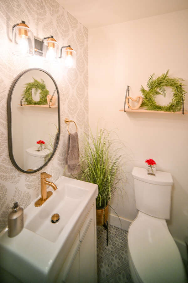 Main floor powder room.