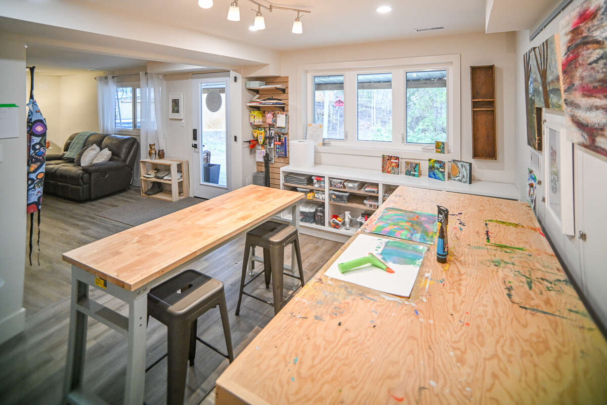 Studio space with rear entrance.