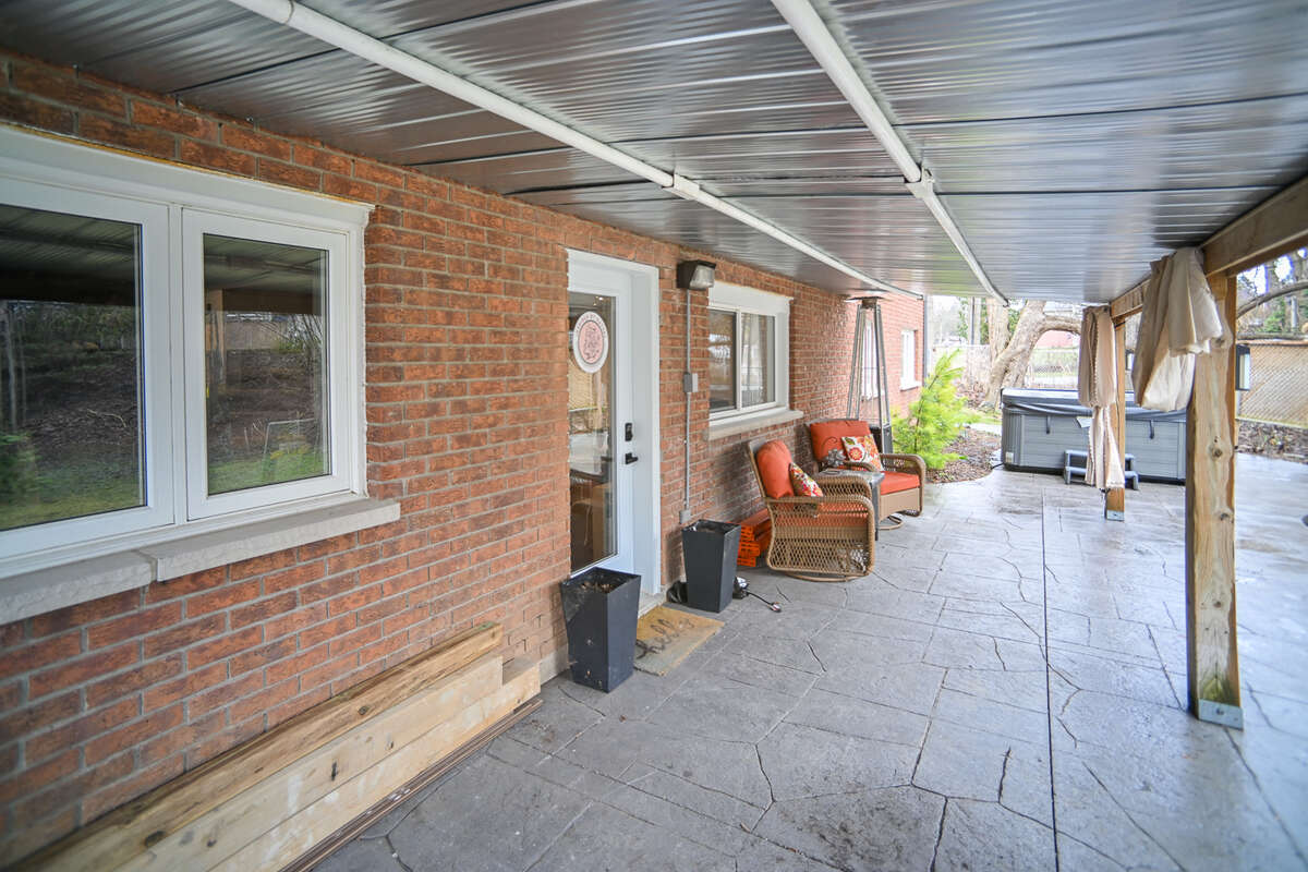 Entrance from rear of property. Walkout lower level.