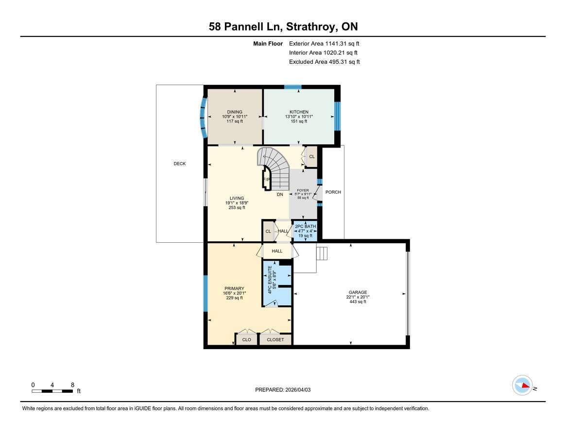 Bright lower level bedrooms. (queen bed)