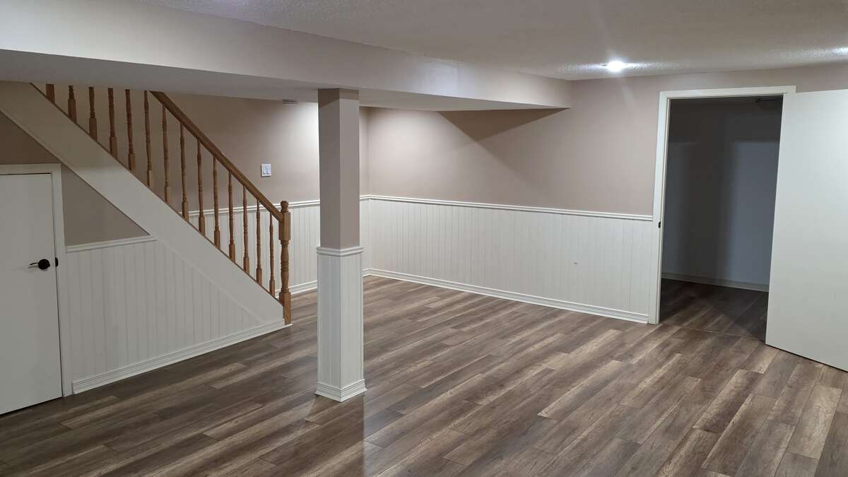 Finished lower-level offering versatile additional living space