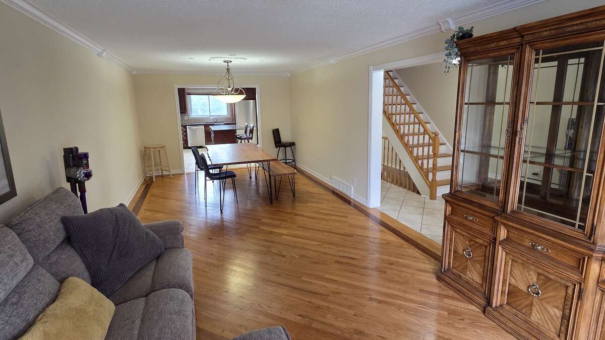 Sun-filled living space with seamless flow to the dining area