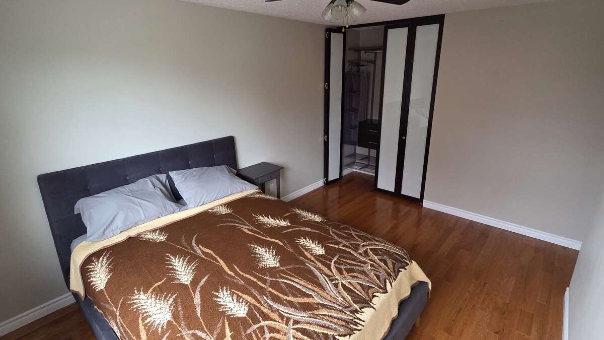 Restful guest bedroom with neutral palette