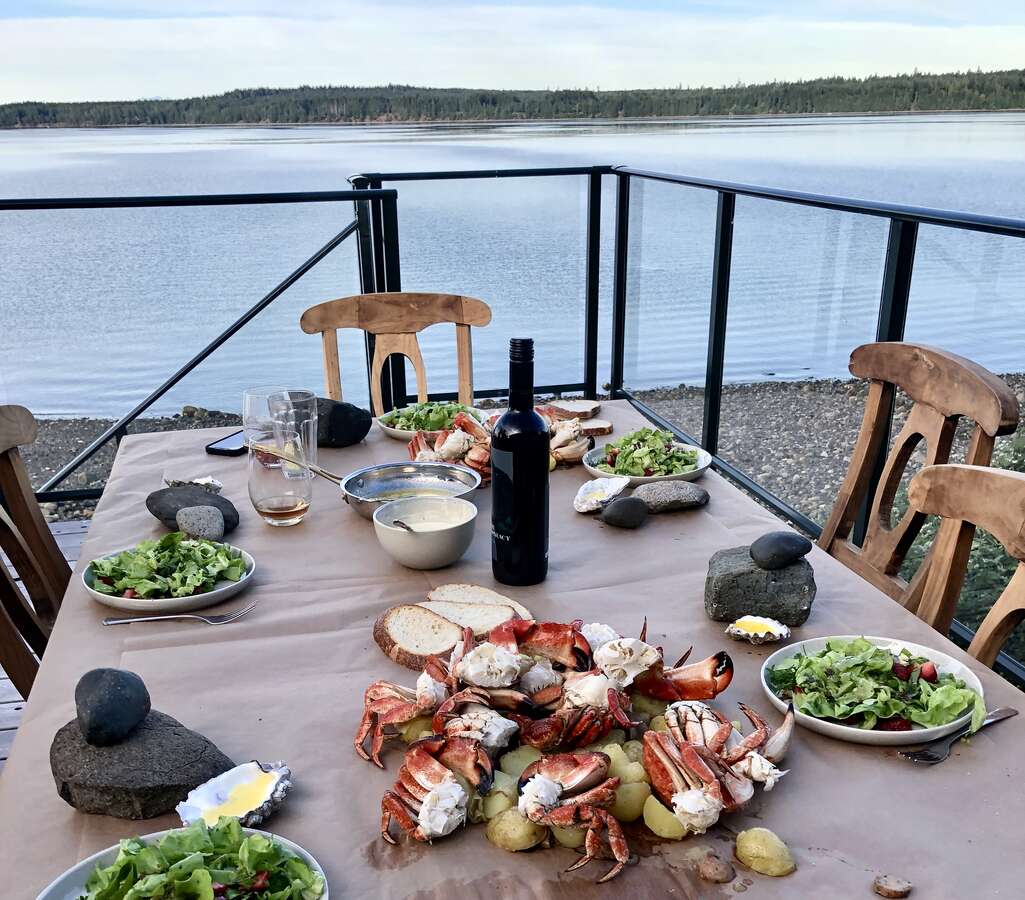Local rock crab caught right in front of the house.