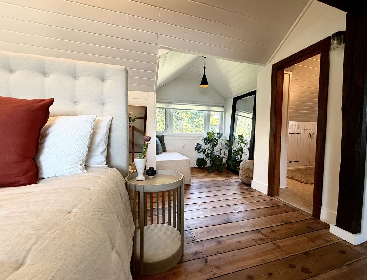 View to the ensuite and changing space.