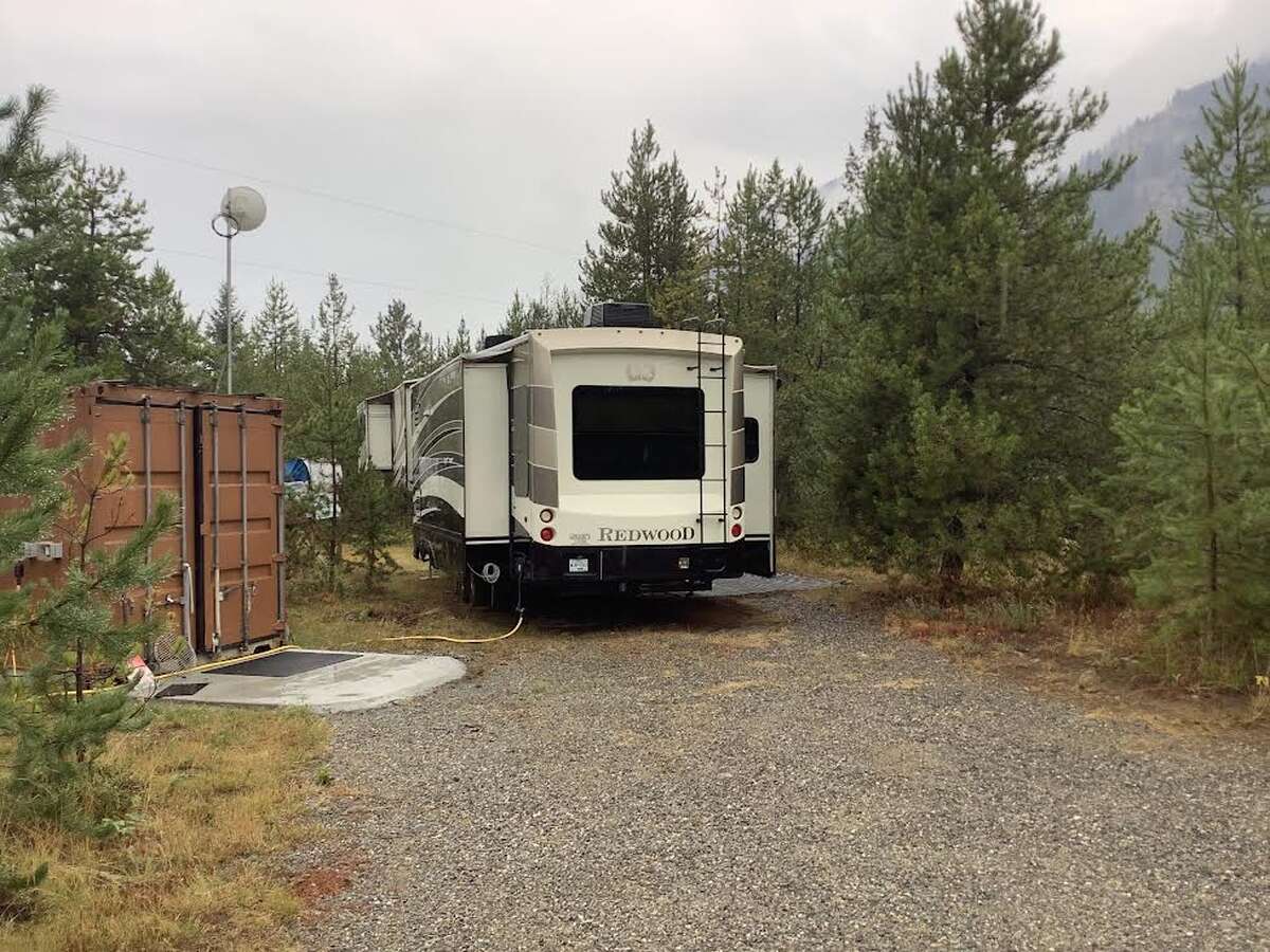 RV site...complete with power..water...and septic