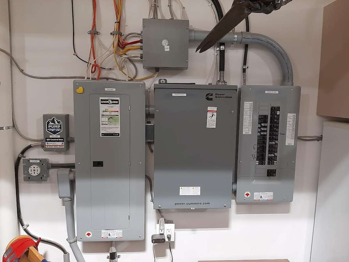 Main panels..Generator panel..Transfer switch ..200 amp service